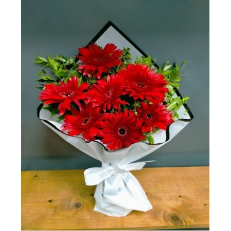 7 Kırmızı Gerbera 